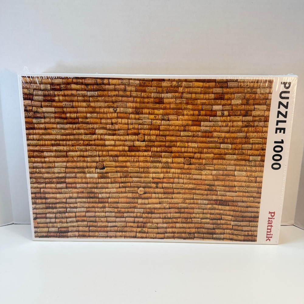 Piatnik Jigsaw Puzzle 1000 Piece Wine Corks Brown Challenging 543647 New